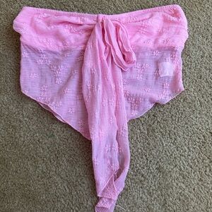 Pink Floral Tube Top